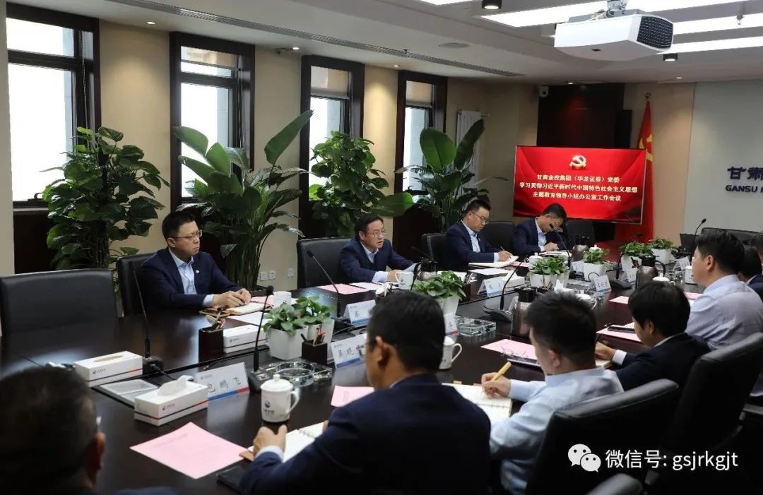 多米在线注册（华龙证券）党委主题教育领导小组办公室召开第二次工作会议